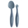 Set takëmesh për fëmijë b.box Cutlery Set, ergonomik, me kuti udhëtimi, ngjyra ocean