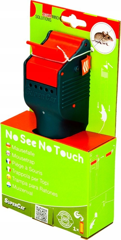 Kurth për minj Swissinno No See No Touch, me karrem të integruar, plastik, i zi