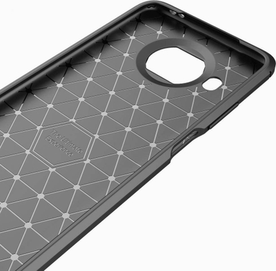 Mbulesë telefoni Beline Carbon për Xiaomi Mi 10T Lite 5G, gomë e butë fleksibël, motiv karboni, e zezë