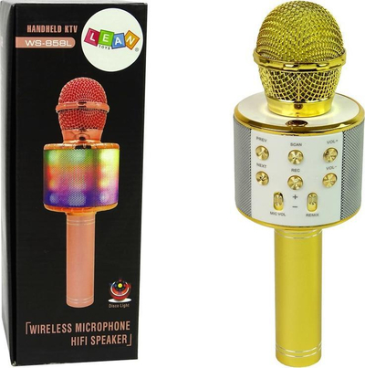 Mikrofon karaoke Lean Sport WS-858, Bluetooth, USB, ari