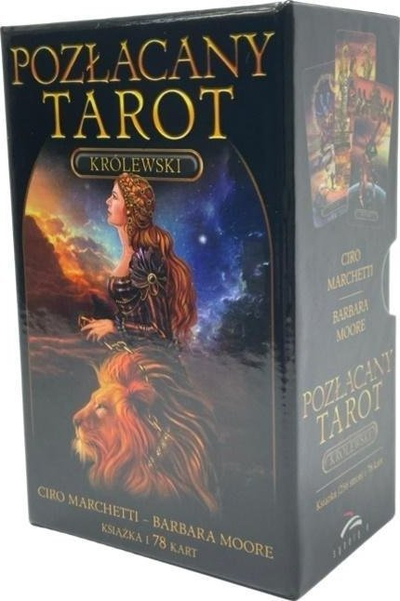 Set letra tarot Ciro Marchetti Gilded Royal Tarot, 78 letra, me libër udhëzues, shumëngjyrëshe