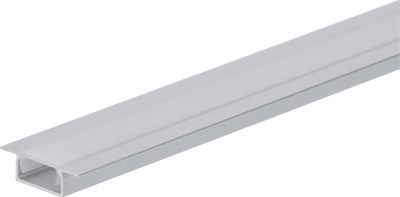 Profili LED Basic Plus, 1m, alumin i anodizum, ngjyrë argjendi
