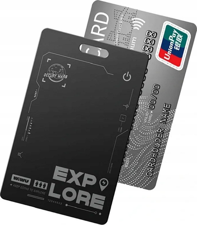 Тракер WiWU Locator iTag WT-03 Card, Apple Find My, безжично полнење, бел