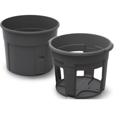 Vazo ProGarden për mbjellje, 12L, plastike, antracit