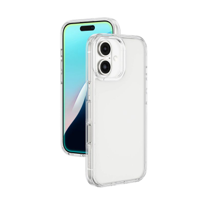 Користење за телефон AmazingThing Minimal за iPhone 16 Plus, силиконско, против удари, проѕирно