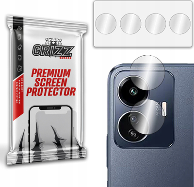Xham mbrojtës kamere GrizzGlass për vivo iQOO Z6 Lite, HybridGlass, 2 copë, transparent