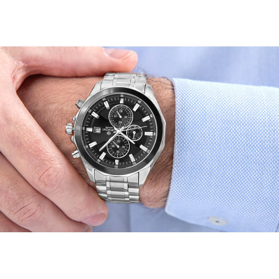 Ora dore Giewont GW7290-B2, kronograf, xham safir, argjend