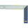 Shabllon këndi Irwin 10503545, alumini, 350mm, blu