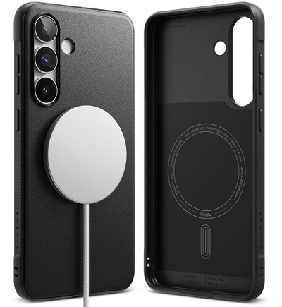 Капак за телефон Ringke Onyx Magnetic Magsafe, за Samsung Galaxy S25 FE, со MagSafe магнет, црн