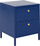 Komodinë pranë shtratit Beliani KYLEA, metal, 2 sirtarë, blu navy