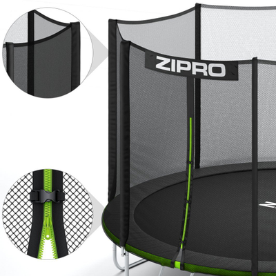 Trampolinë kopshti me rrjetë të jashtme Zipro 12FT (374cm) + çantë këpucësh FALAS!