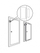 Сензор аларм за прозорци и врати Window Detector, 433 MHz, безжичен, бел