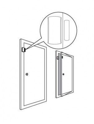 Сензор аларм за прозорци и врати Window Detector, 433 MHz, безжичен, бел