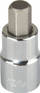 Bit çelës PROLINE 1/4", HEX 4mm, metalik