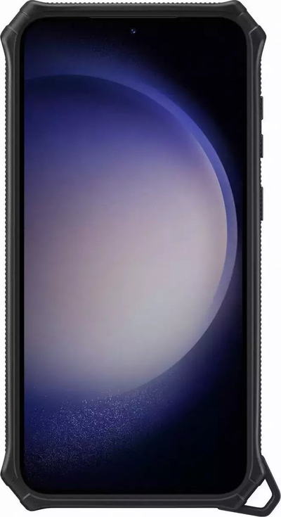 Këllëf telefoni Samsung Rugged Gadget për Galaxy S23+, i zi