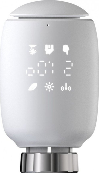 Kokë termostati smart Maxcom SmartTherm 02, ZigBee, me ekran LED, e bardhë
