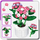 Lodra për ndërtim Stator Pink Hydrangea In A Pot, 342 copa, në vazo, rozë