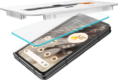 Xham mbrojtës Spigen Glas tR EZ Fit, 2 copë, për Google Pixel Fold, transparent