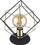 Lampë tavoline TK Lighting Alambre, 1 llampë, metal, e artë me të zezë