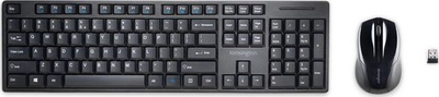 Set tastiere dhe mausi Kensington Pro Fit Wireless Desktop, pa tela 2.4 GHz, layout gjerman, i zi