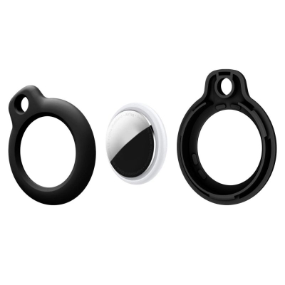 Mbajtëse Tech-Protect Rough për Apple AirTag, set me 2 copë, e zezë