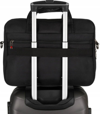 Çantë biznesi për laptop Peterson Business 15.6", poliester, e zezë
