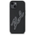 Kapak telefoni Karl Lagerfeld 3D Rubber Signature për iPhone 15 6.1", nga TPU, PC edhe silikon, i zi