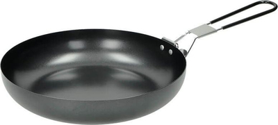 Tigan kampi Fox Outdoor, 24 cm, me dorezë palosëse, çelik inox