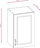 Dolap i varur kuzhine Vivaldi Furniture FEBE FE-02/G40, 40x31 cm, MDF, krem