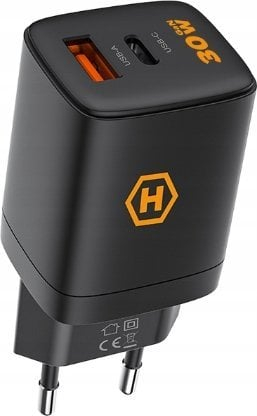 Karikues muri Hammer RapidCharge Duo 30W, 2 porta USB‑C USB‑A, i bardhë