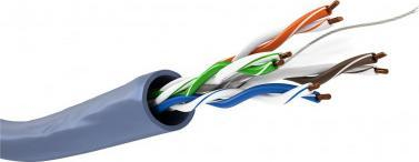Kabllo rrjeti Wentronic Goobay CAT 6a, UTP, 50m, blu