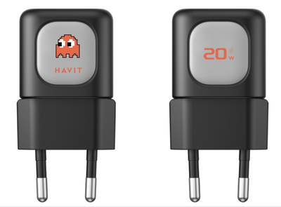 Set udhëtimi Havit, karikues prizë, power bank, i zi