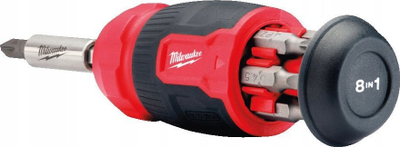 Tournevis Milwaukee Compact Universal Multi-bit 8 në 1