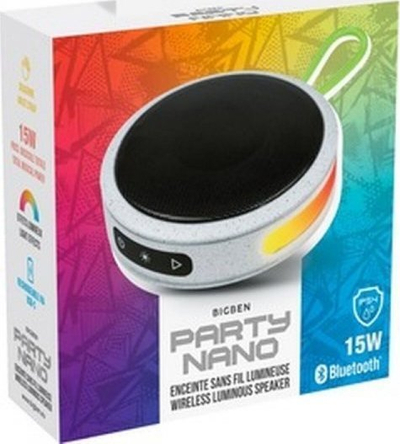 Kuti muzikore Bigben Party Luminous, 15W, Bluetooth TWS, gri