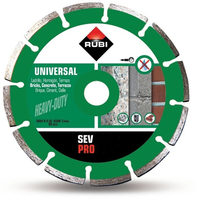 Disku diamantor Rubi SEV 115 Pro, 115mm, universal, Heavy-Duty