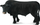 Figurinë loje Collecta Black Angus Bull, plastikë, për kalamaj, shumëngjyrëshe