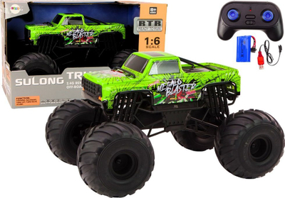 Makina me telekomandë LEAN Toys Sulong Truck, shkallë 1:6, 2.4G, jeshile