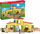 Set lodër ferme Schleich Farm World, 92 copa, hambar modular, shumëngjyrësh