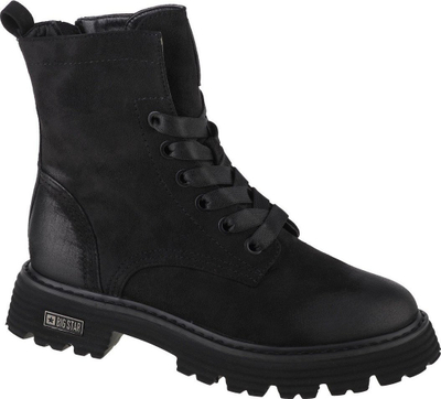 Çizme treking për goca Big Star KK274503, lëkurë sintetike, taban gome, të zeza