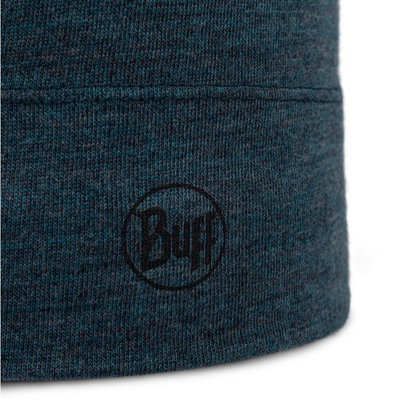 Kapelë Buff Melange Tourmaline Beanie, 100% lesh Merino, termike, gri e errët