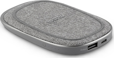 Надворешна батерија Moshi Porto Q 5K, 5000mAh, безжично полнење, сива