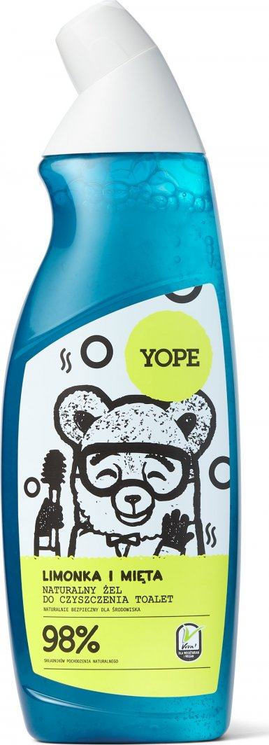 Xhel natyral Yope Lime & Mint për heqjen e grimit, 750 ml