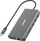 Docking station Unitek D1019B, USB Type C 8in1, 100W Power Delivery, gri metalike