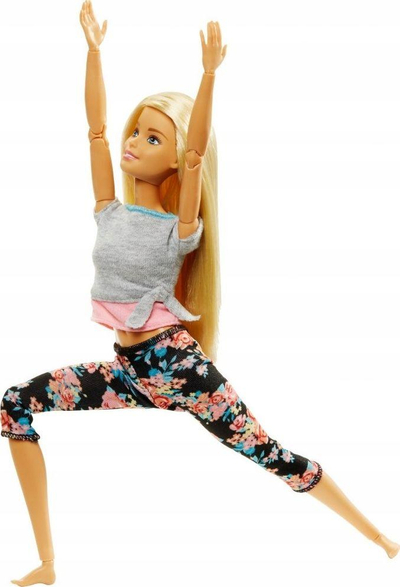 Kukull Barbie Made to Move, trup fleksibël, bluzë lejla