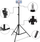 Tripod Mozos Stand Tripod, lartësi që e çon si të duash, mban gjer 3 kg, ngjyrë e zezë