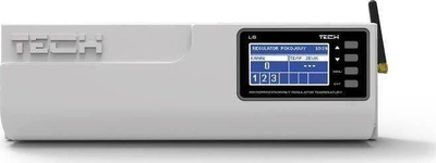 Shirit montues wireless për valvula termostatike Tech L-8e, 8 seksione, 868 MHz, i bardhë