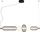 Llambadar Domoletti MARGOT, LED, 28W, 3000K, e zezë