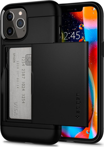 Mbrojtëse Spigen Slim Armor CS CASE për iPhone 12 / 12 Pro, e zezë