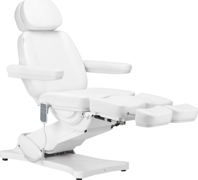 Електрична столица за педикир SILLON CLASSIC, 3 мотори, бела