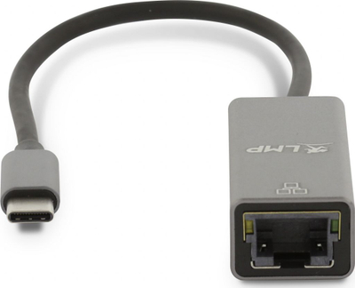 Мрежен адаптер LMP LMP-USBC-GESG, USB во RJ45, 1000 Mbps, сив